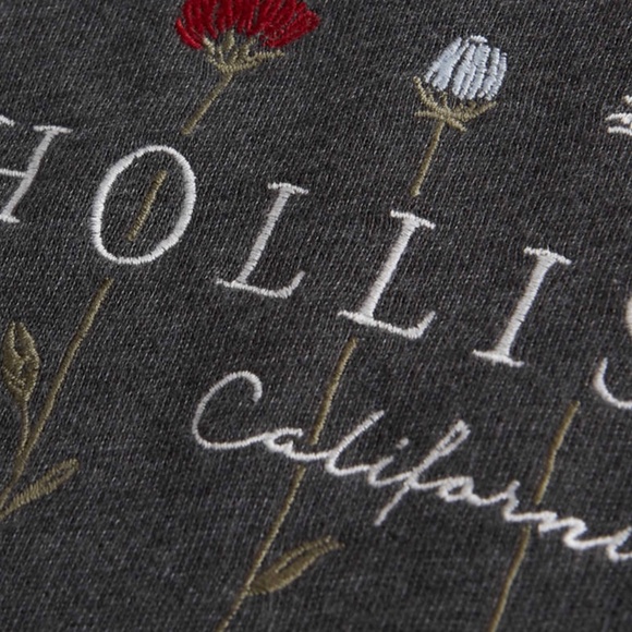 Hollister Embroidered Crewneck Sweatshirt - Picture 2 of 2